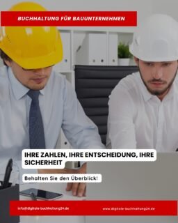 📊 𝗭𝗮𝗵𝗹𝗲𝗻 𝗶𝗺 𝗕𝗹𝗶𝗰𝗸. 𝗘𝗻𝘁𝘀𝗰𝗵𝗲𝗶𝗱𝘂𝗻𝗴𝗲𝗻 𝗶𝗺 𝗚𝗿𝗶𝗳𝗳.𝗦𝗶𝗲 𝗵𝗮𝗯𝗲𝗻 𝗴𝗲𝗻𝘂𝗴 𝗱𝗮𝗺𝗶𝘁 𝘇𝘂 𝘁𝘂𝗻, 𝗜𝗵𝗿𝗲 𝗕𝗮𝘂𝘀𝘁𝗲𝗹𝗹𝗲𝗻 𝘂𝗻𝗱 𝗣𝗿𝗼𝗷𝗲𝗸𝘁𝗲 𝗮𝗺 𝗟𝗮𝘂𝗳𝗲𝗻 𝘇𝘂 𝗵𝗮𝗹𝘁𝗲𝗻 – 𝘄𝗶𝗿 𝗸ü𝗺𝗺𝗲𝗿𝗻 𝘂𝗻𝘀 𝘂𝗺 𝗜𝗵𝗿𝗲 𝗭𝗮𝗵𝗹𝗲𝗻.Mit unserer laufenden Buchhaltung und Kostenstellenabrechnung behalten Sie jederzeit den Überblick. Gerade für Unternehmen der Baubranche ist das enorm wichtig:✅ Wo fallen welche Kosten an?
✅ Laufen die Baustellen im geplanten Budget?
✅ Wo gibt’s Abweichungen, bevor es teuer wird?𝗗𝗶𝗲 𝗞𝗼𝘀𝘁𝗲𝗻𝘀𝘁𝗲𝗹𝗹𝗲𝗻𝗮𝗯𝗿𝗲𝗰𝗵𝗻𝘂𝗻𝗴 zeigt Ihnen genau, welcher Bereich Ihres Unternehmens welche Kosten verursacht. So können Sie schnell reagieren, Budgets anpassen und Ihre 𝗡𝗮𝗰𝗵𝗸𝗮𝗹𝗸𝘂𝗹𝗮𝘁𝗶𝗼𝗻 absichern.𝗪𝗮𝗿𝘂𝗺 𝗱𝗮𝘀 𝘄𝗶𝗰𝗵𝘁𝗶𝗴 𝗶𝘀𝘁?
Weil fundierte Entscheidungen nur mit aktuellen und verlässlichen Zahlen möglich sind. Und weil am Ende des Projekts niemand draufzahlen will.👉 Wir übernehmen das für Sie – zuverlässig, transparent und verständlich.
Sprechen Sie uns an und bringen Sie Ordnung in Ihre Zahlenwelt!📧 info@digitale-buchhaltung24.de#Buchhaltung #Kostenstellenabrechnung #Nachkalkulation #Baubranche #ZahlenImBlick #Steuerberatung #MehrDurchblick